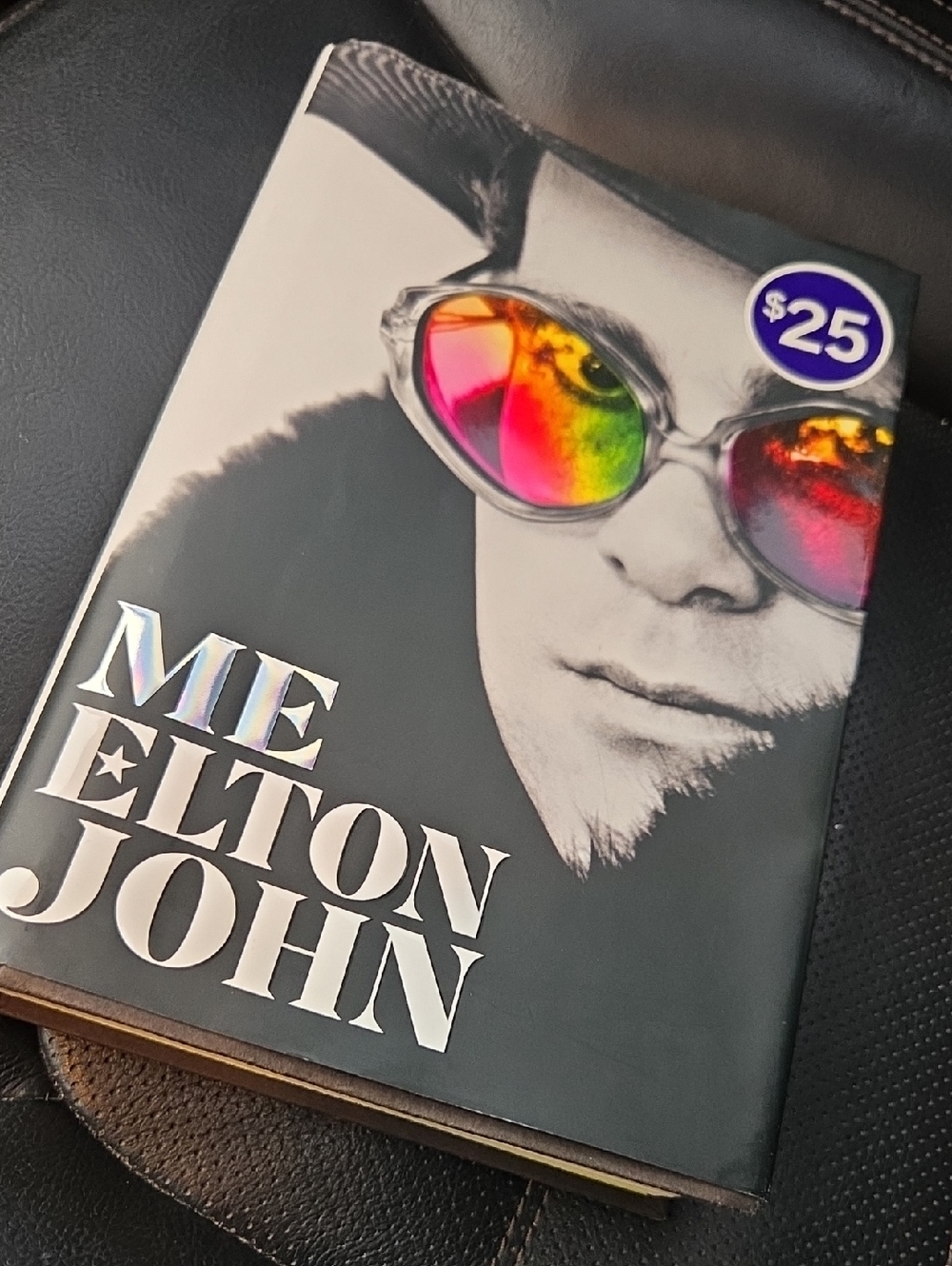 ME-Elton John Hardcover Book with Colorful Sunglasses Cover
